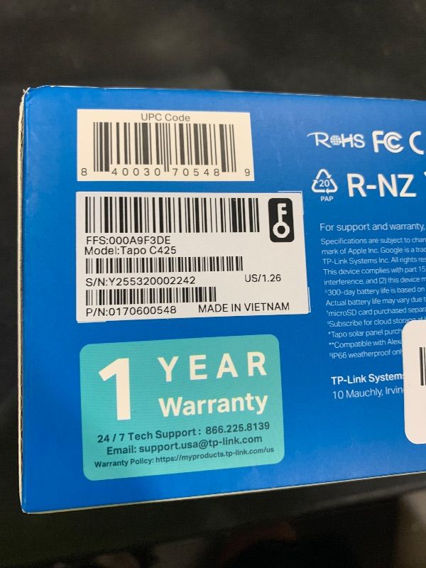 Photo 1 of Tapo MagCam 2K+ - 2026 Wirecutter Best Outdoor Security Camera & PCMag Editors' Choice, Wireless Battery Power, Magnetic Mount, Subscription-Free SD Storage or optional Cloud, Person/Vehicle Detection