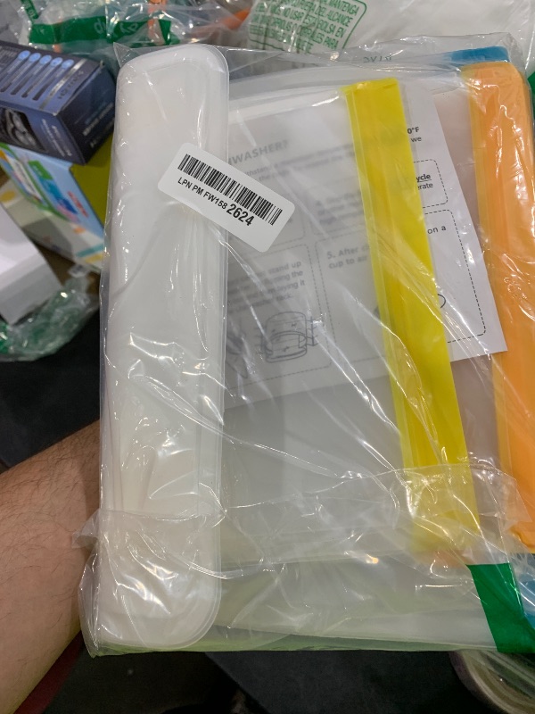 Photo 1 of 10 Pack Dishwasher Safe Reusable Bags, Leakproof Reusable Freezer Bags, BPA Free Food Storage Bags for Lunch Marinate Food Travel - 3 Gallon 3 Snack 4 Sandwich Bags