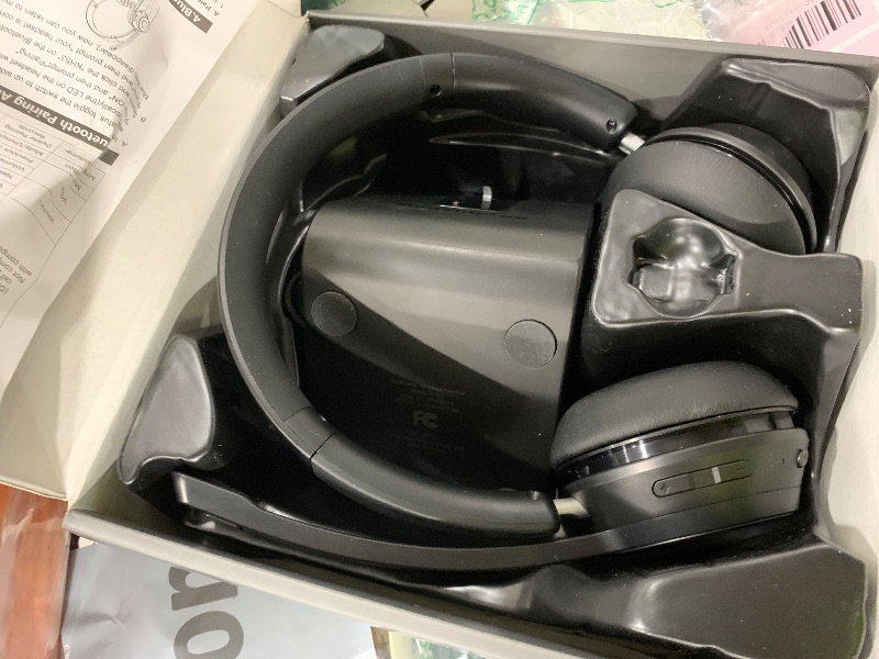 Photo 1 of (Upgraded Version) Wireless Headset, Bluetooth Headset with Noise Cancelling Microphone, Best Headphones with Mic Mute & USB Dongle for PC/Computer/Laptop/Cell Phones/Remote Work/Call Center