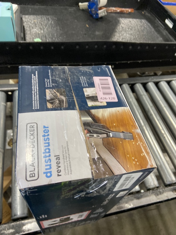 Photo 1 of **INCOMPLETE** BLACK+DECKER Dustbuster Reveal Handheld Vacuum Cordless, Car Vacuum Portable Cordless, LED Light, Long Run Time, Rechargeable Lightweight Dust Buster, Includes Crevice Tool, Charging Base (HLVD320B42)