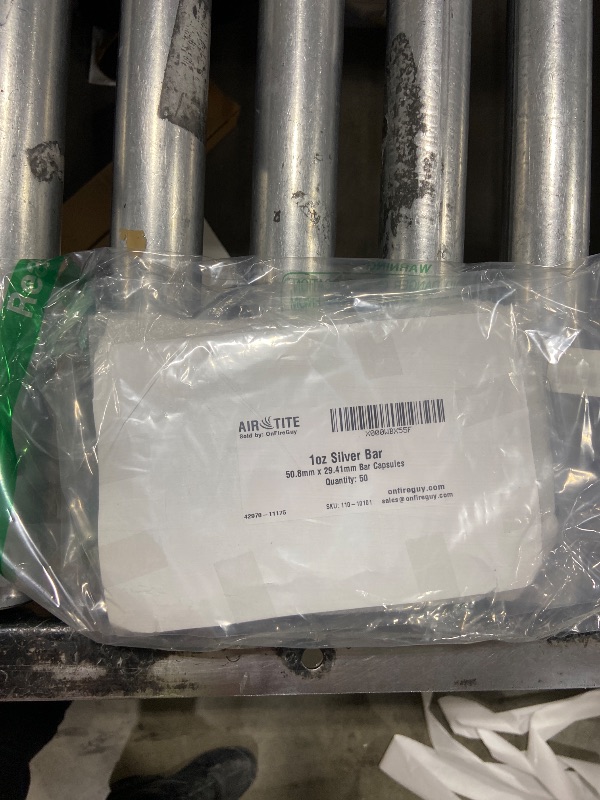 Photo 1 of (50) Air-tite Bar Direct Fit Coin Holder Capsules for 1oz Silver Bar One Troy Ounce Bar