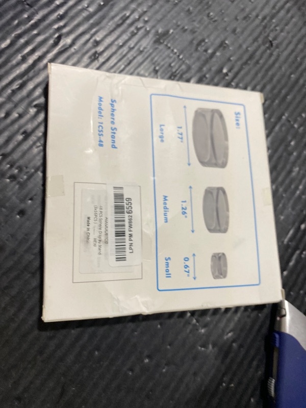 Photo 1 of (48 Pack) Baseball Display Stand,Spheres Holder, Clear Baseball Ring, Sphere Stand,Round Display Stand for Golf Ball, Baseball, Softball, Tennis Ball, Spheres, Marbles, 3 Sizes: Large, Medium, Small