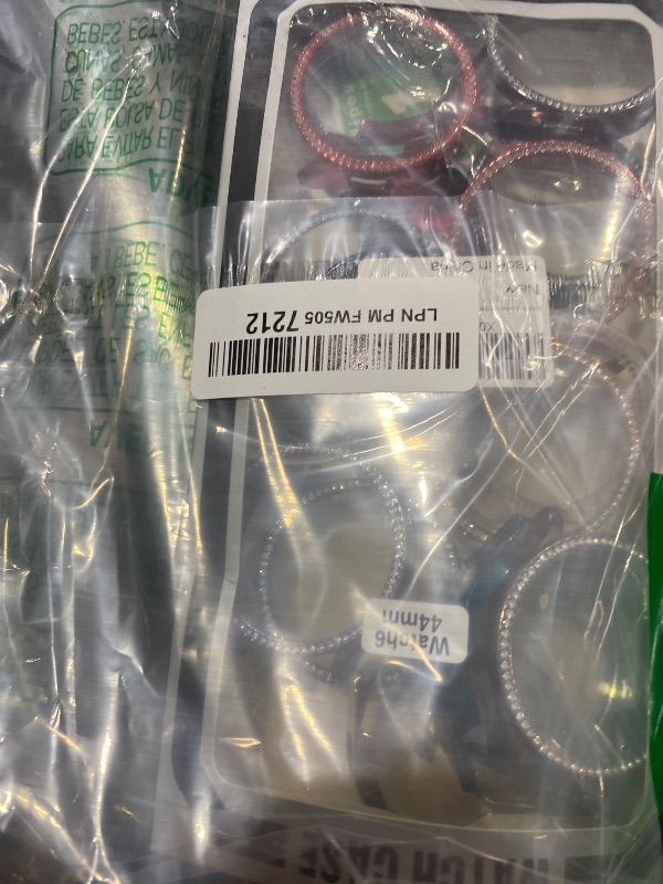 Photo 1 of [16 Pack] Bling Watch Screen Protector for Samsung Galaxy Watch6 44MM, Glitter Case TPU Soft Cover Full Protection with Crystal Rhinestone for Galaxy Smart Watch6 44mm (SM-R940)