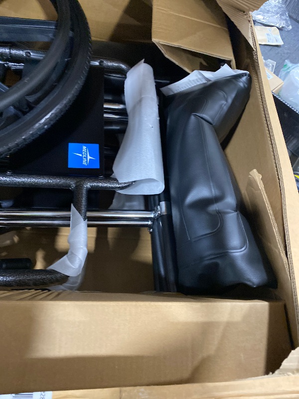 Photo 1 of 22" Bariatric Wheelchair, Removable Desk-Length Armrests and Swing-Away Foot Rests