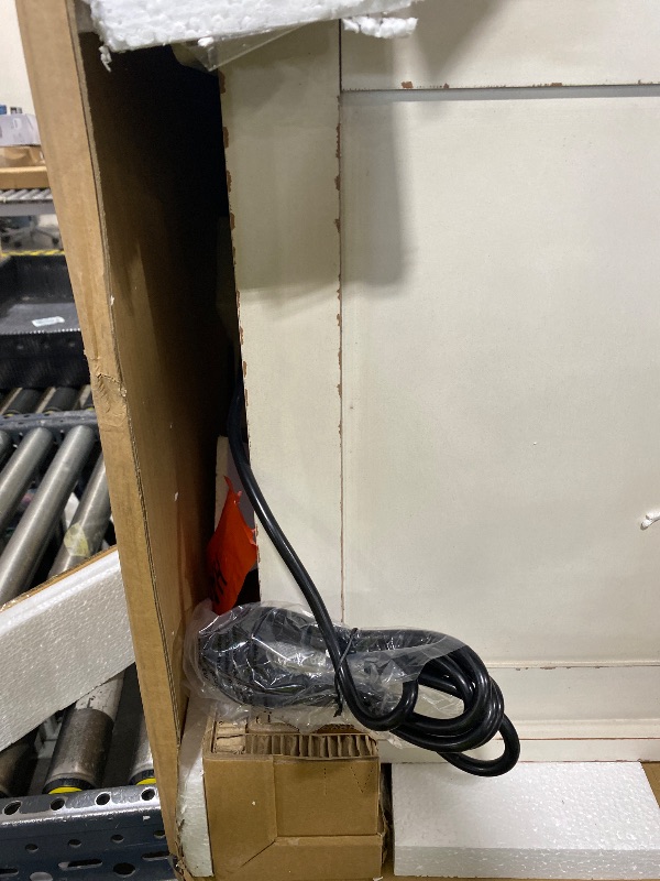 Photo 1 of Signature Design by Ashley Realyn French Country 3 Drawer Nightstand with Electrical Outlets & USB Ports, 27.75" Tall, Chipped White