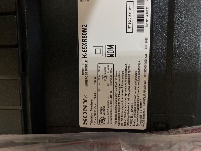 Photo 1 of Sony BRAVIA 8 II 65 Inch TV, QD OLED, 4K Smart Google TV, XR Processor with AI Technology, Ultra Slim Design, 120hz Television, Dolby Vision/Atmos, Exclusive Features for PS5, K-65XR80M2, 2025 Model