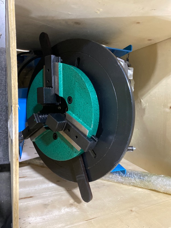 Photo 1 of VEVOR Rotary Welding Positioner 66LBS / 30KG, 0-90° Welding Positioning Turntable Table 1-12RPM 80W, with 12.4 Inch 3-Jaw Lathe Chuck  Welding Torch Stand Holder for Cutting, Grinding, Assembly
