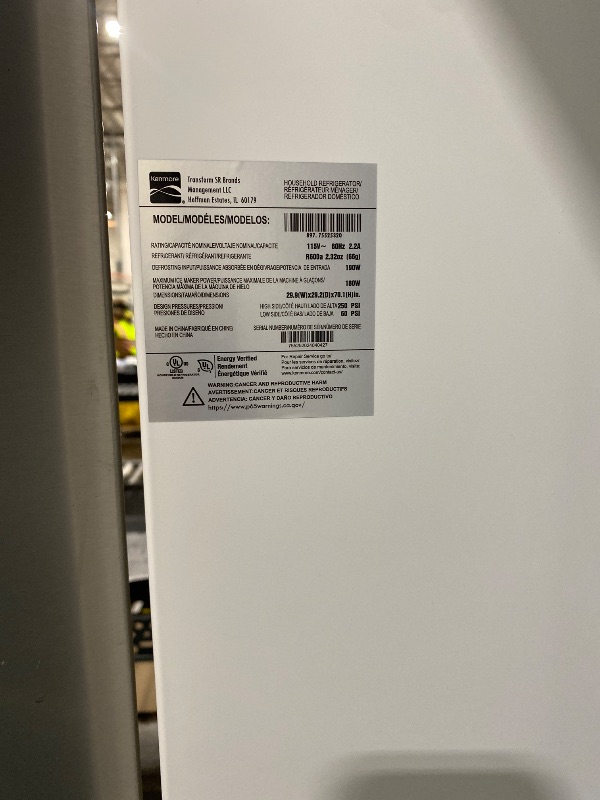 Photo 1 of Kenmore 4675525 30' French Door Refrigerator with Freezer - Accela Chill, Ice Maker, Adjustable Glass Shelves, ENERGY STAR Certified, 17.5 cu. ft. Capacity - Fingerprint Resistant Stainless Steel