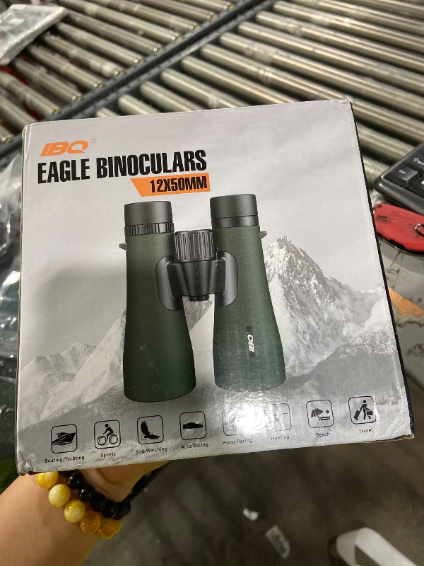 Photo 1 of 12x50 UHD Binoculars for Adults High Powered with Upgraded Phone Adapter - Large View, Lightweight, IPX7 Waterproof, BAK4 Prism - Binoculars for Hunting Bird Watching Cruise