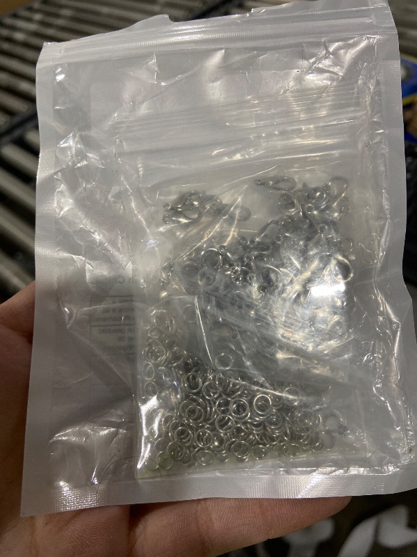 Photo 1 of 100 Pcs Stainless Steel Lobster Clasp, Lobster Claw Clasp with 400pcs Jump Rings Necklace Clasps and Closures Jewelry Clasps for Necklaces Bracelet Jewelry Making 13X6mm