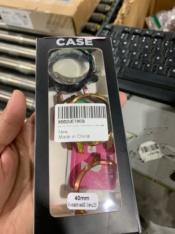 Photo 1 of [5Pack] RICHONE Compatible with Garmin Vivoactive 4S / Venu 2S 40mm Screen Protector Case, Soft TPU Cover All-Around Shockproof Bumper Frame (Black+Silver+Gold+Pink+Rose Gold, 40mm)