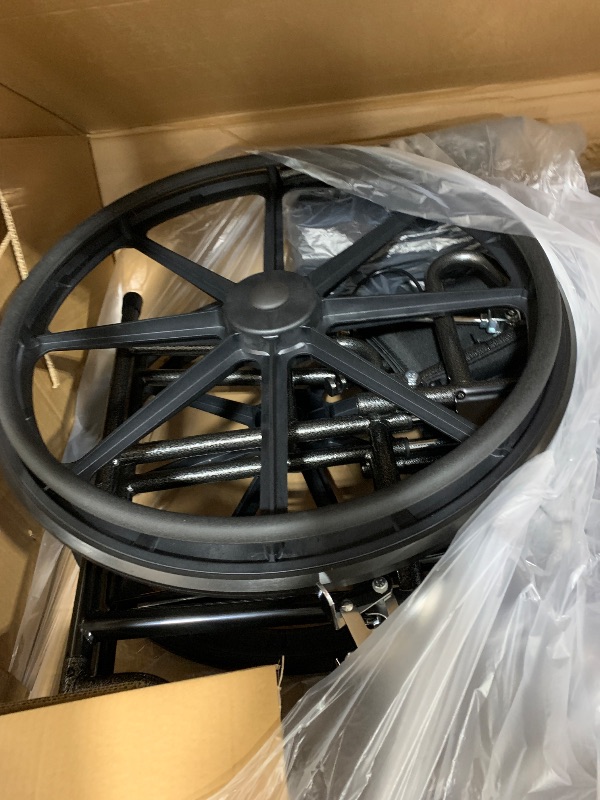 Photo 1 of Medline Reclining Wheelchair, Desk-Length Arms and Elevating Leg Rests, 16" x 18" Seat (W x D)