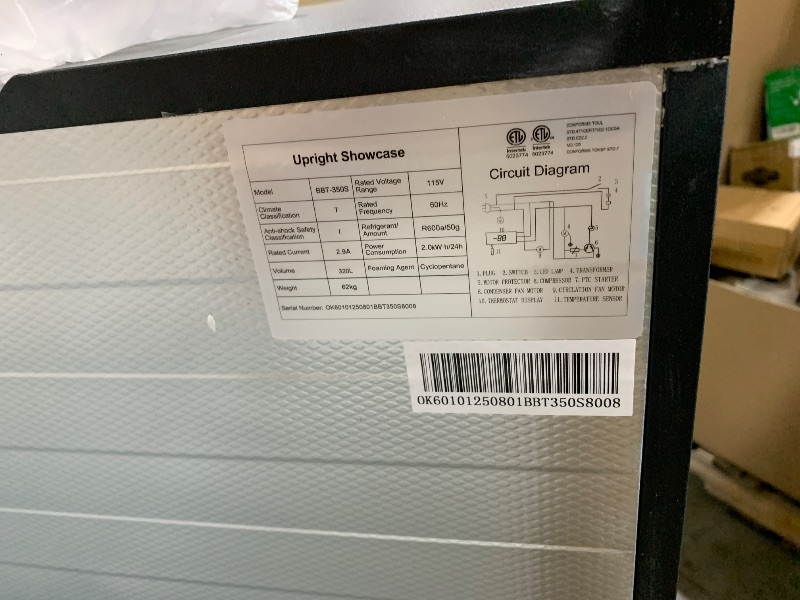 Photo 1 of BINGERMA Back Bar Cooler with 3 Sliding Glass Doors 10.5 Cu.ft. ETL Commercial Beverage Refrigerator Black Drink Fridges for Beer, Wine,Soda, Drinks