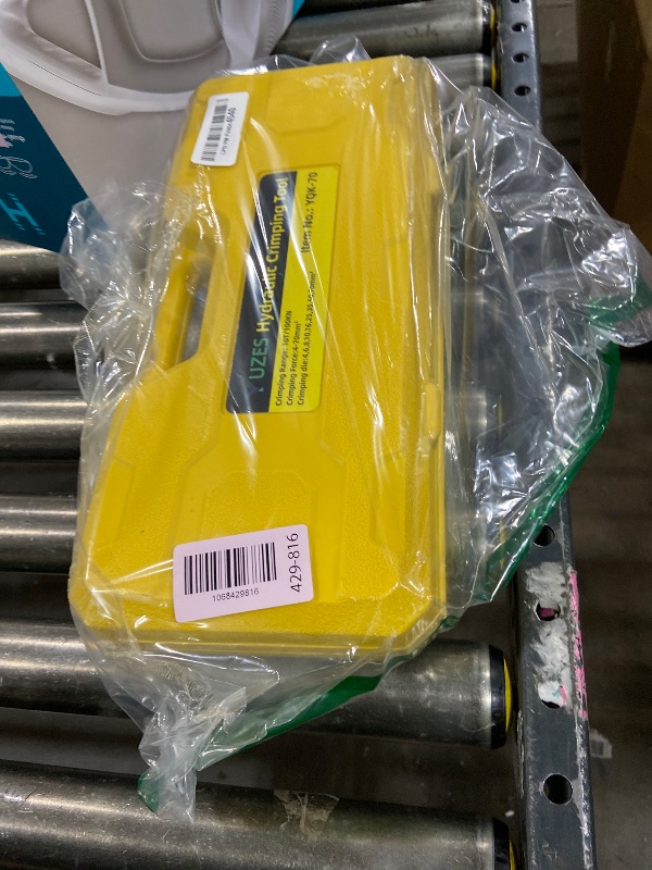 Photo 1 of YUZES Hydraulic Crimping Tool and Cable Cutter, 12 AWG to 00 (2/0), 10 Tons Battery Cable Crimper Tool with 9 Crimping Dies, Crimping Tool for Cable Lug, Wire Terminal Lug