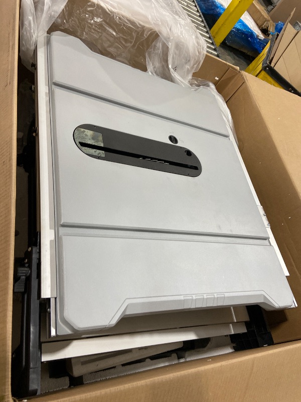 Photo 1 of Metabo HPT 10-Inch Table Saw, 15-Amp Power Saw with Large 28 3/4" x 22" Table, Best in Class Rip Capacity, Pro Level Motor, Durable Fold and Roll Stand, Adjustable Foot, C10RJS