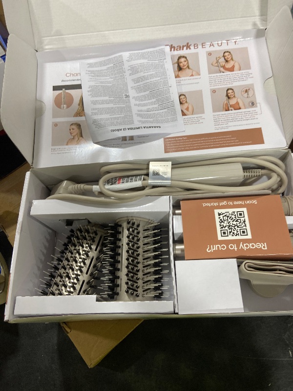 Photo 1 of Shark FlexStyle Air Styling & Drying System, Powerful Hair Dryer Brush & Multi-Styler with Auto-Wrap Curlers, Paddle Brush, Oval Brush, Concentrator Attachment, Stone, HD430