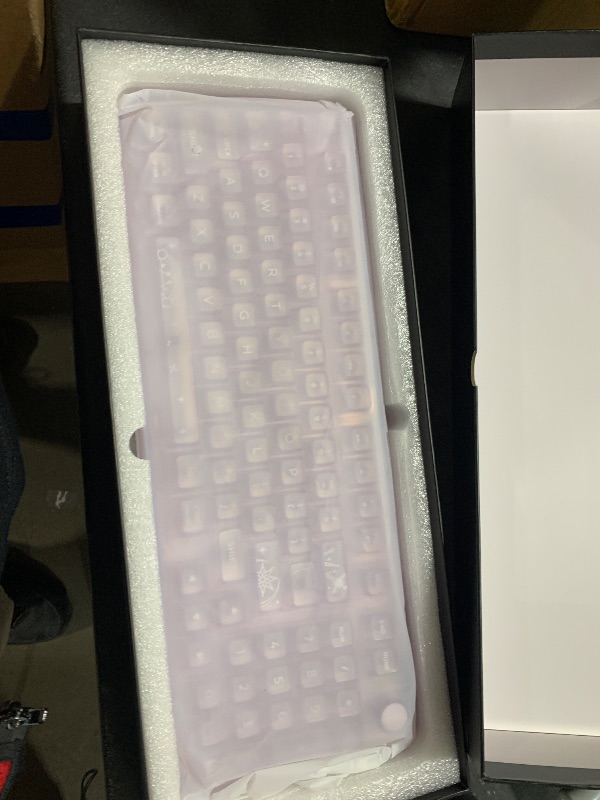 Photo 1 of YUNZII X98 QMK/VIA Wireless Mechanical Gaming Keyboard with Knob,Tri-Mode BT5.0/USB-C/2.4GHz Hot Swappable Keyboard,Pre-lubed Switches Gasket Mount RGB Backlit for Wins/Mac (Purple, Crystal Switch)