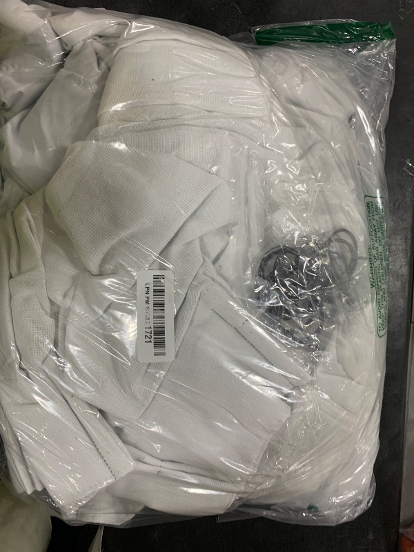 Photo 1 of Natural Linen 100% Black Out Pinch Pleated Curtains 108 Inches Long 2 Panels Set for Bedroom Cream Back Tab Thermal Insulated Energy Efficient Blackout Curtains Living Room High Ceiling Length 9 Ft