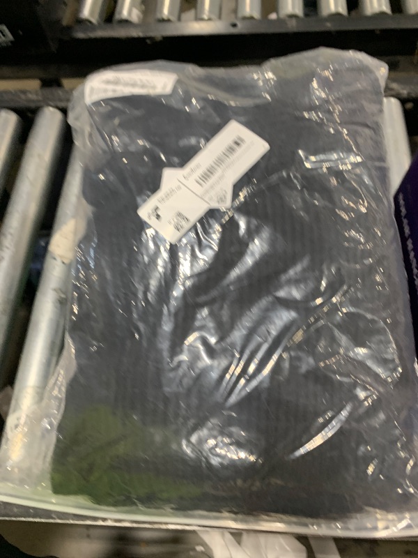 Photo 1 of chouyatou Women's Turtleneck 2 Piece Outfits Ribbed Knit Sweater Midi Pencil Skirt Set (Large, Black)