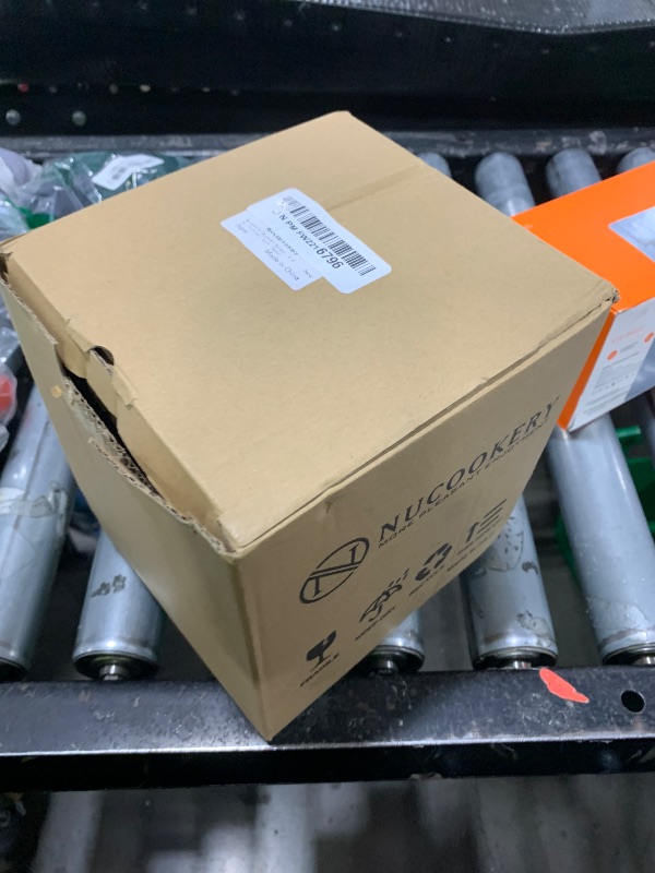 Photo 1 of **********DAMAGED*******
********READ CLERK COMMENTS*********
Nucookery Utensil Holder, 6.4" Ceramic Kitchen Utensil Holder for Countertop with Protection Cork Bottom, Vintage Farmhouse Kitchen Decor for Counter, Gift (Sand)********READ CLERK COMMENTS****