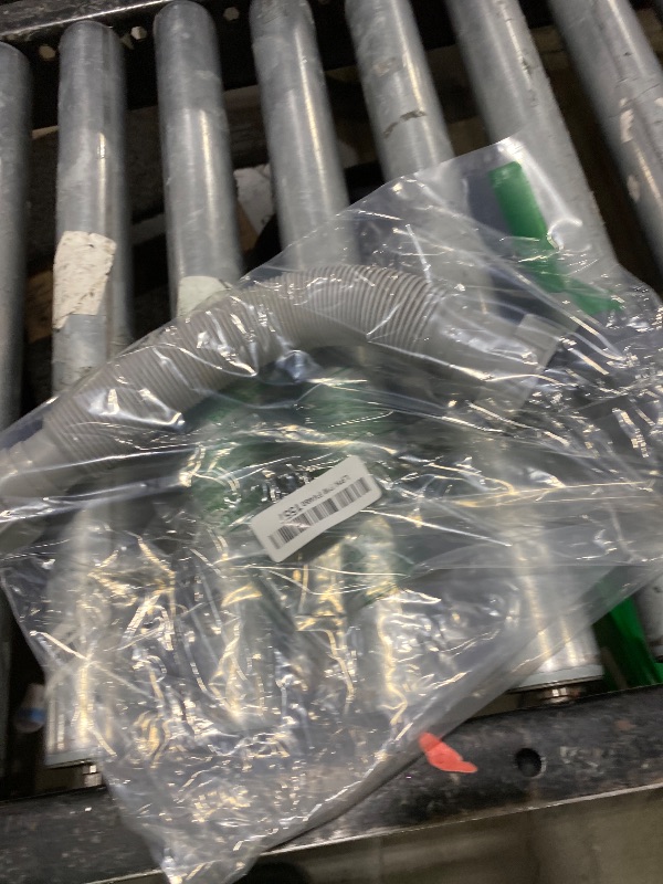 Photo 1 of 1 1/2 Inch Tub Drain Kit with Low Profile P Trap,Flexible Drain Pipe for Freestanding Tub, RV Shower, Clawfoot Tub - Low Profile Shower Drain Kit, Easy Installation