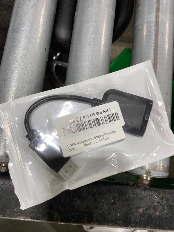 Photo 1 of LUKFOCAB Displayport to HDMI Active Adapter Cable, 4K DP 1.4 to HDMI 2.0 Monitor Uni-Directional Converter, Male to Female Black, Compatible for HP AMD NVIDIA Lenovo Dell Desktop TV and More