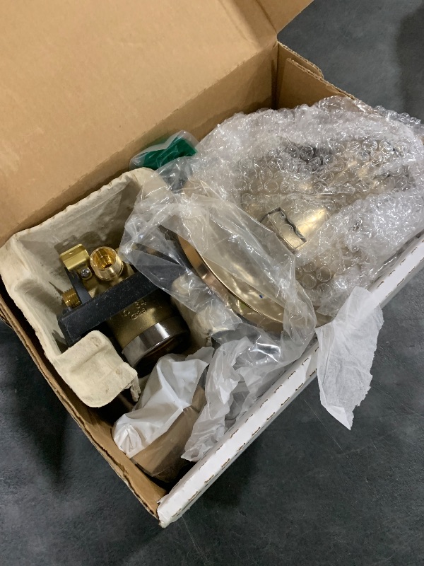 Photo 1 of Delta Faucet Nicoli 14 Series Single-Handle Tub and Shower Trim Kit, Shower Faucet with 5-Spray H2Okinetic Shower Head, Champagne Bronze 144749-CZ (Shower Valve Included)