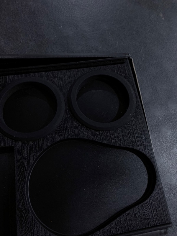 Photo 1 of Normcore Espresso Tamping Station, 51mm 54mm Compact Tamping Station, Barista Corner Tamping Mat With Portafilter Stand, Coffee Tamper Holder Pad, Black