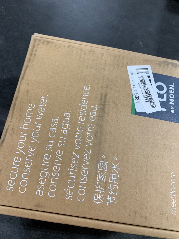 Photo 1 of Moen Flo Smart Water Monitor and Automatic Shutoff Sensor, Wi-Fi Connected Water Leak Detector for 1-Inch Diameter Pipe, 900-006
