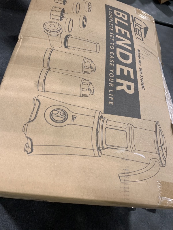 Photo 1 of Uten 5-in-1 Smoothie Blender 42 oz/1.25L, Multi-Functional Mixer, Smoothie Maker, Juicer, Grinder with 304 Stainless Steel Blades, BPA-Free, Dishwasher Safe, Includes 3 Blender Cups & 2 Travel Bottles