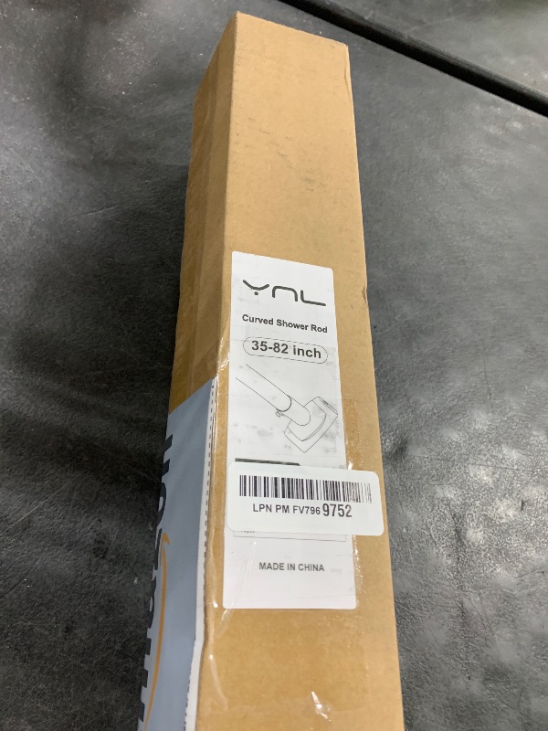 Photo 1 of YNL Curved Shower Curtain Rod 35-82In(2.9-6.8Ft), Gold Round Rustproof Shower Rod for Bathroom Bathtub, Adjustable Arched Shower Curtain Rod, Never Rust|Extra Space|Non-Slip|Expandable|Need to Drill.