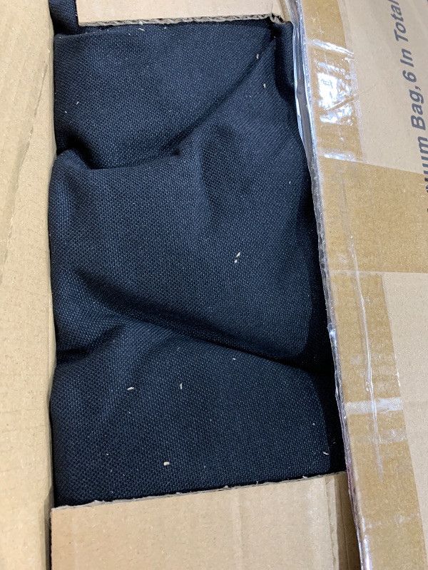 Photo 1 of downluxe Chair Cushions for Dining Chairs, Memory Foam Linen Kitchen Chair Pads with Ties, Waterproof, Stain-Resistant and Washable Cover, 17" x 16" x 2.5", Black, 6 Pack