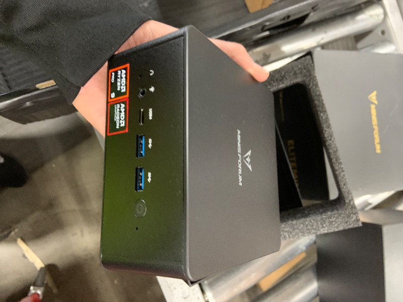 Photo 1 of MINISFORUM UM890 Pro Mini PC, AMD Ryzen 9 8945HS (up to 5.2GHz) Mini Computers, 32GB DDR5 5600MHz RAM& 512 PCIe 4.0 SSD, Mini Desktop Quad Display HDMI/DP1.4/USB-C, AMD Radeon 780M/Dual LAN 2.5G