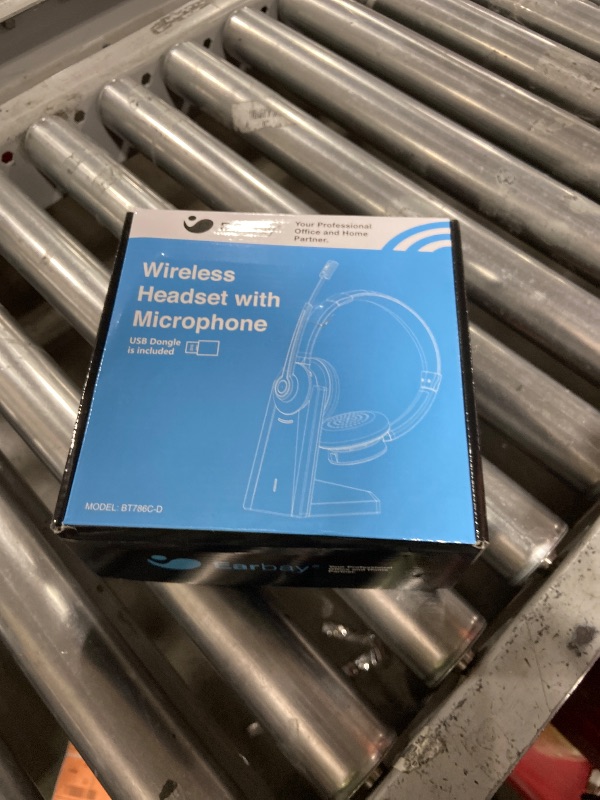 Photo 1 of Earbay Wireless Headset - Bluetooth Headphones with Microphone Noise Canceling & Mute, Bluetooth Headset with USB Dongle/Charge Dock for PC Computer Cell Phone Work Office Meetings Call Teams