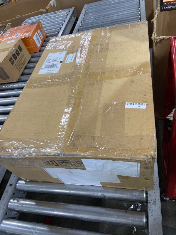 Photo 1 of **INCOMPLETE** ZMISHIBO Ceiling Fans with Lights and Remote, 19.7'' Low Profile Ceiling Fan, 3000-6000K Dimmable Modern Flush Mount LED Fan Light, 6 Wind Speeds, Black Fandelier Ceiling Fans for Bedroom