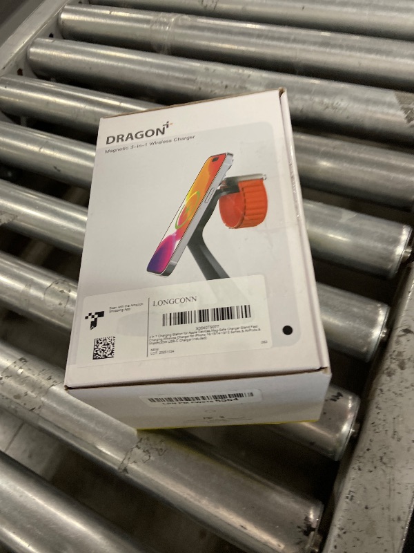 Photo 1 of 3 in 1 Charging Station for Apple Devices,Mag-Safe Charger Stand Fast Charging,Wireless Charger for iPhone 16/15/14/13/12 Series,& AirPods,& iWatch(USB-C Charger Included)