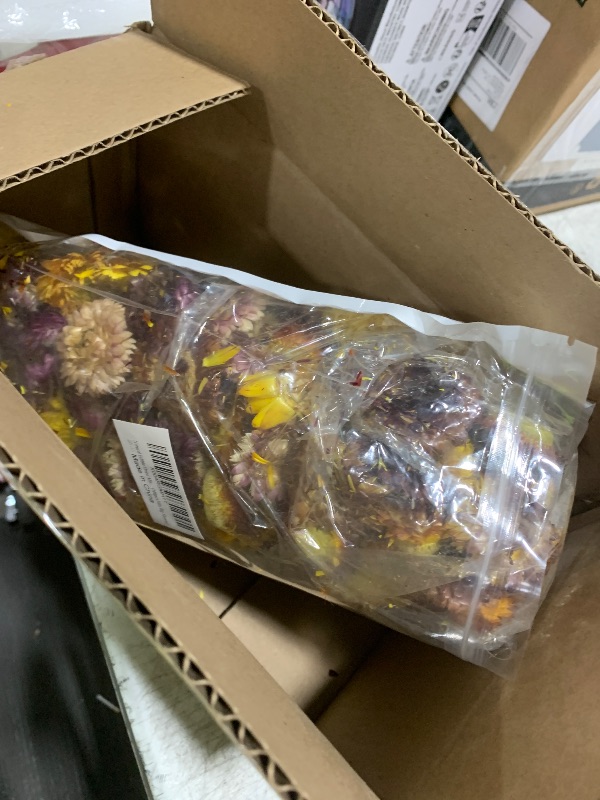 Photo 1 of 100+ Edible Dried Flowers for Cake Decoration – Food Grade Mixed Natural Colorful Chrysanthemum Flowers for Baking, Cocktails, Cupcakes, Drinks, DIY Crafts - No Additive