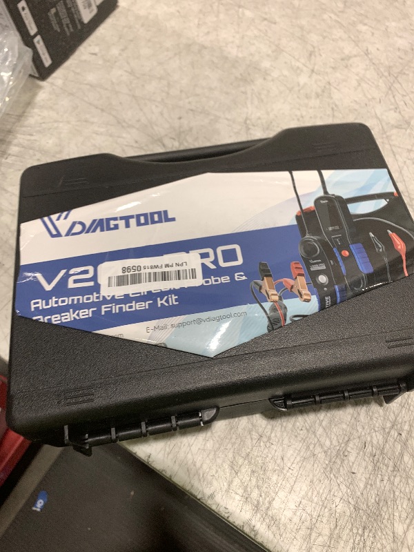 Photo 1 of VDIAGTOOL V200 PRO Upgrade Kit Automotive Power Circuit Probe Tester with 30PCS Back Probe Kit, 12/24V Electrical Short and Open Circuit Finder AC/DC Voltage Test Activating Component 40Ft Cable