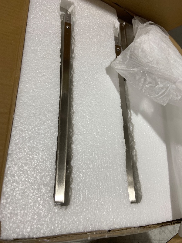 Photo 1 of VOLISUN Brushed Nickel Bathroom Light Fixtures, 6-Light Bathroom Vanity Lights Over Mirror, Modern Vanity Light for Bathrooms, Bathrooms Lights Fixtures Over Mirror with Milky White Glass Shades