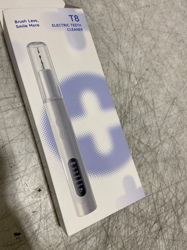 Photo 1 of ETACCU Dog Plaque Remover for Teeth, Dog Plaque Remover Tool with LED Light, 5 Modes Teeth Cleaning Tools, Low Noise Pet Tooth Brushing Kit Dental Tools for Dog and Cat, White