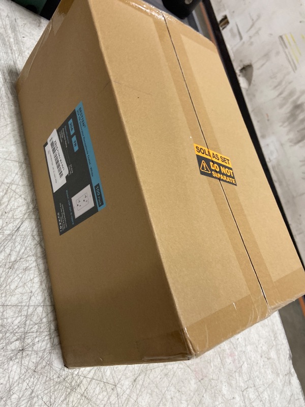 Photo 1 of BESTTEN 100 Pack 20 Amp Decor Electrical Wall Outlet, Decorator Tamper-Resistant Receptacle, Wallplate Included, Residential and Commercial Use, 20A/125V/2500W, UL Listed, White