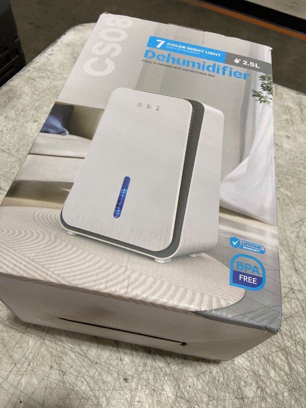 Photo 1 of Dehumidifier for Home,1000 sq.ft Dehumidifier for Basement Bathroom Bedroom with Auto Shut Off, Built-in Aromatherapy Diffuser,7 Colors LED Light, Quiet Dehumidifiers with Sleep Mode(CS08-Snowy)