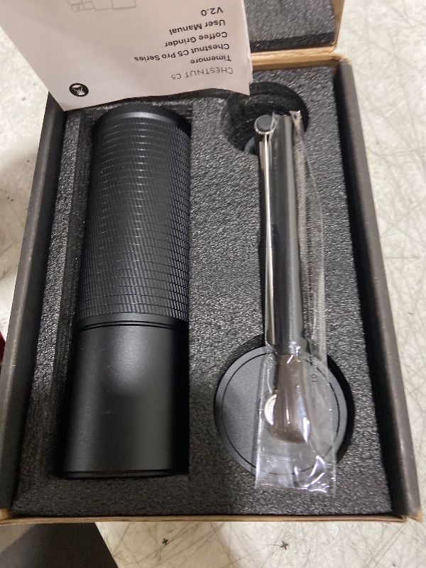 Photo 1 of TIMEMORE C5 Pro Manual Coffee Grinder with S2C-042-III Conical Burr, 0.031mm Precision Adjustment, All-Metal Portable Hand Coffee Mill for Espresso/French Press/Pour Over - Black