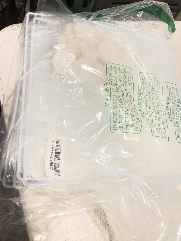 Photo 1 of LURIVA Transparent Clear Small Animal Playpen, Guinea Pig Cages, Puppy Dog Playpen, Pet Playpen, Rabbit Bunny Indoor Fence Pen Enclosure, White Clear Plastic Playpen,12X12 Inch, 12Panels