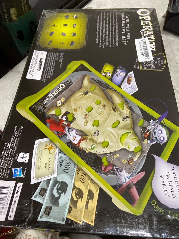 Photo 1 of **INCOMPLETE*** Operation: Disney The Nightmare Before Christmas Board Game | Collectible Operation Game | Featuring Oogie Boogie & Nightmare Before Christmas Artwork, 1+ Players
