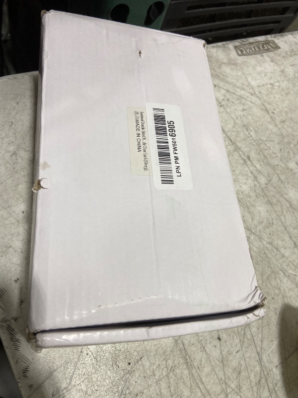 Photo 1 of New Upgrade Double Sided Keypad Door Lock with Adjustable Deadlatch 2-3/8'' and 2-3/4'',Double Sided Keyless Door Lock with Handle, Double Sided Gate Lock for Outdoor Fences (Silvery)