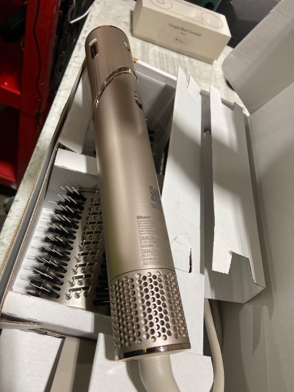 Photo 1 of Shark HD430REF (Refurbished) FlexStyle Air Styling & Drying System, Powerful Hair Dryer Brush & Multi-Styler with Auto-Wrap Curlers, Paddle Brush, Oval Brush, Concentrator Attachment, Stone (Renewed)