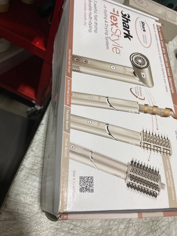 Photo 1 of Shark HD430REF (Refurbished) FlexStyle Air Styling & Drying System, Powerful Hair Dryer Brush & Multi-Styler with Auto-Wrap Curlers, Paddle Brush, Oval Brush, Concentrator Attachment, Stone (Renewed)