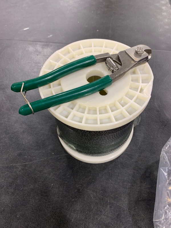 Photo 1 of 1/8 Black Cable Railing T316 Stainless Steel Cable for Deck Cable Railing with Cutter 7x7 Strands Construction or Cable Deck Railing System 400FT