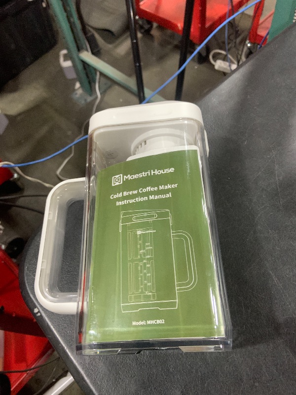 Photo 1 of Maestri House Compact Cold Brew Coffee Maker, 40oz Iced Tea and Coffee Maker Brewer Space Saving Tritan Pitcher, 350 Mesh Filter, 100% Leak-Proof